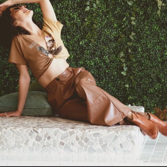 NEW ROAN BY BED STU Liz Short Boots - Leather For Women IN Almond 7254s2 - Picture 8 of 9